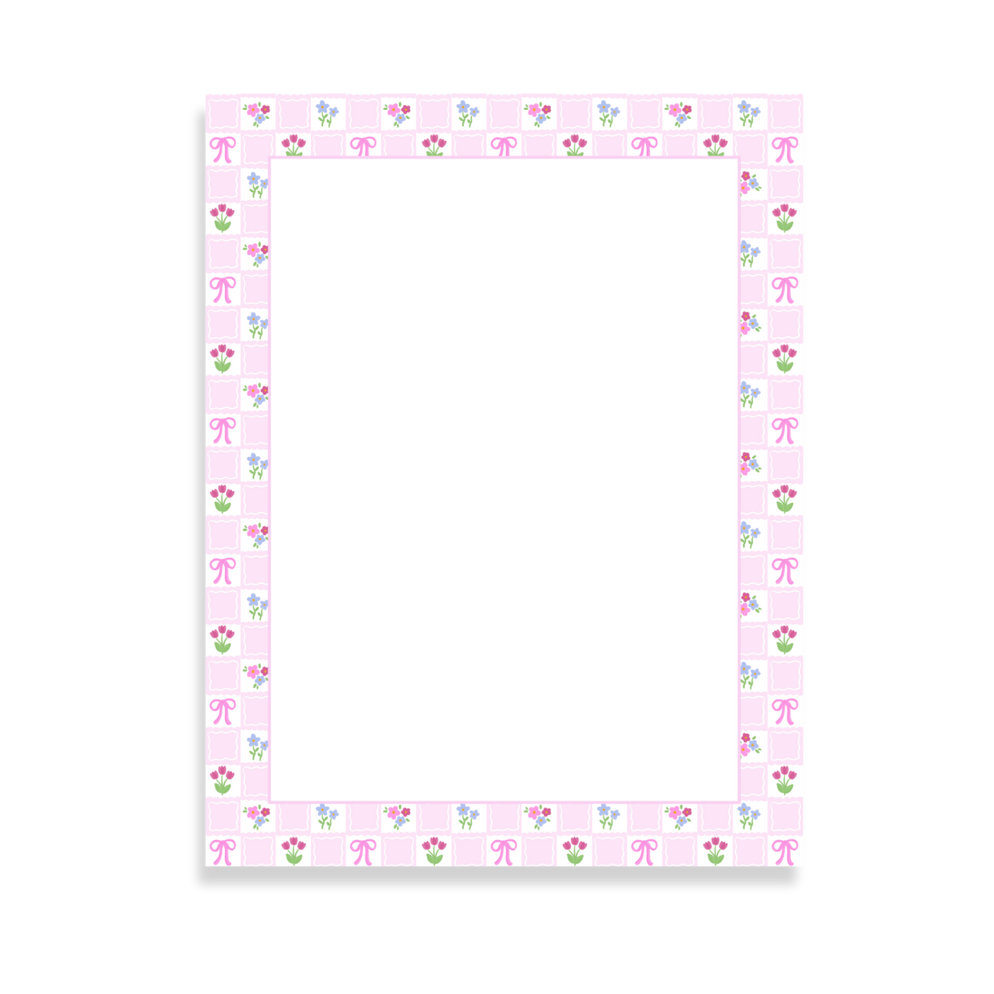 Coquette Spring Floral Notepad