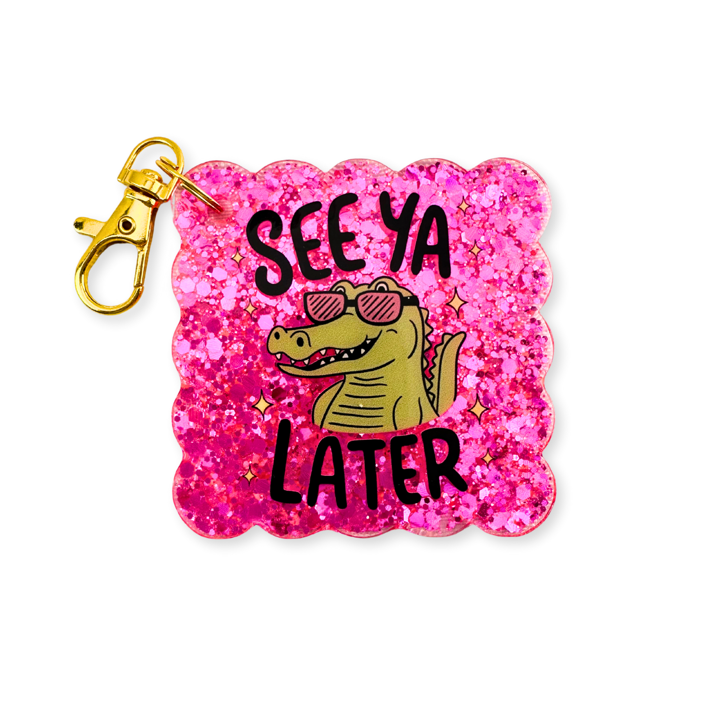 See Ya Later Scallop Keychain