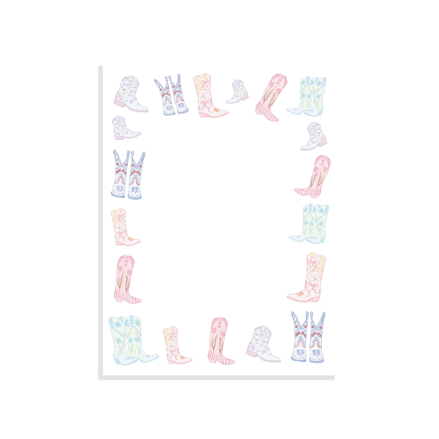 Cowboy Boots Notepad
