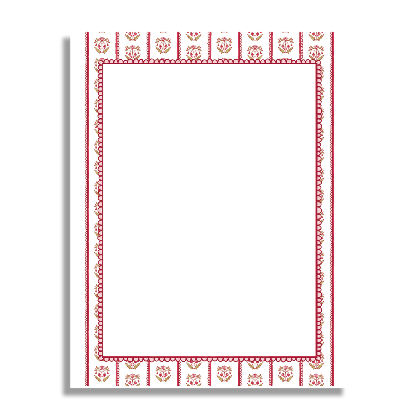Red Holly Notepad