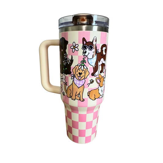 Spring Pups – 40 oz Stainless Steel Tumbler