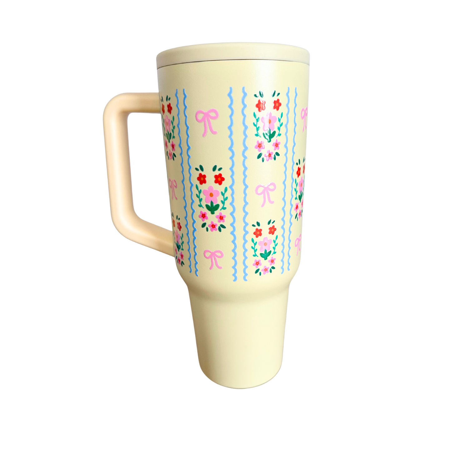 Spring Floral – 40 oz Stainless Steel Tumbler