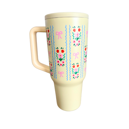 Spring Floral – 40 oz Stainless Steel Tumbler
