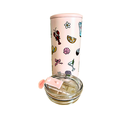 Costal Cowgirl - 4-in-1 Stainless Steel Can Cooler & Tumbler