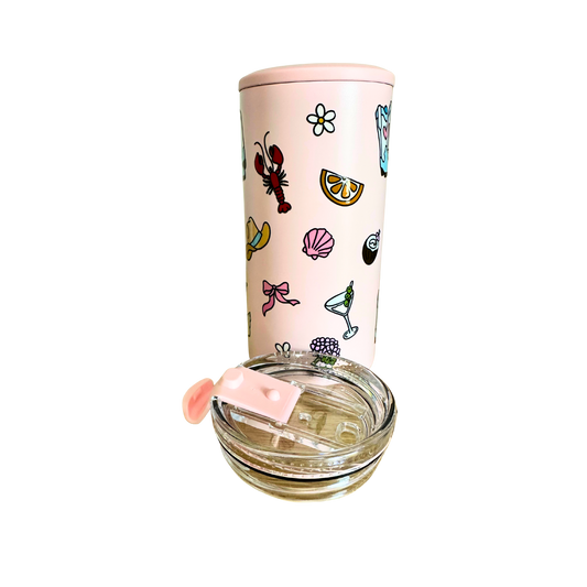 Costal Cowgirl - 4-in-1 Stainless Steel Can Cooler & Tumbler