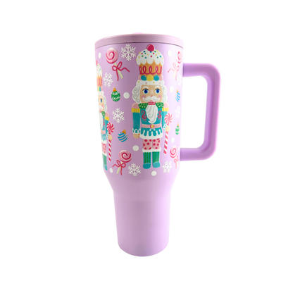 Pastel Nutcracker No Spill 40oz Tumbler