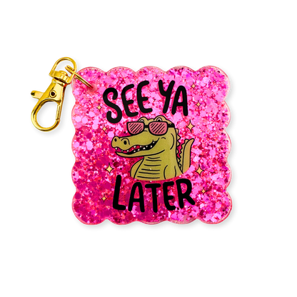 See Ya Later Scallop Keychain