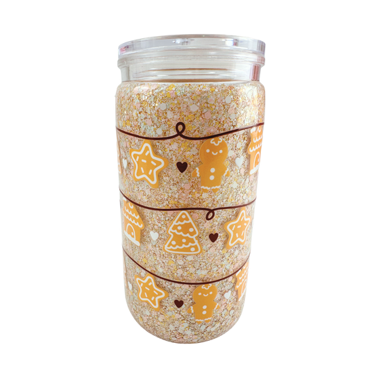 Gingerbread Lights 16oz Snowglobe Cup