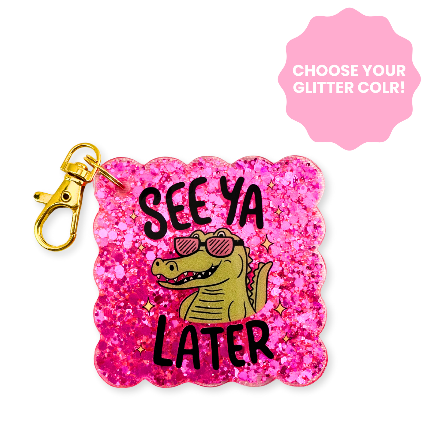 See Ya Later Scallop Keychain