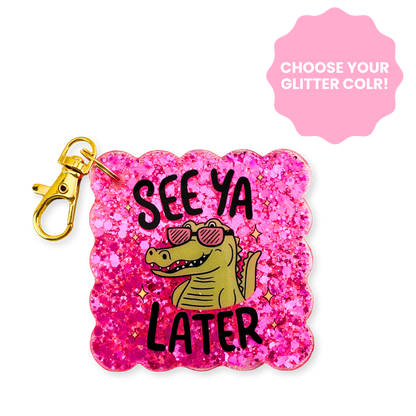 See Ya Later Scallop Keychain