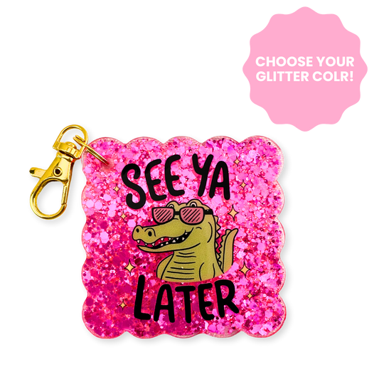 See Ya Later Scallop Keychain