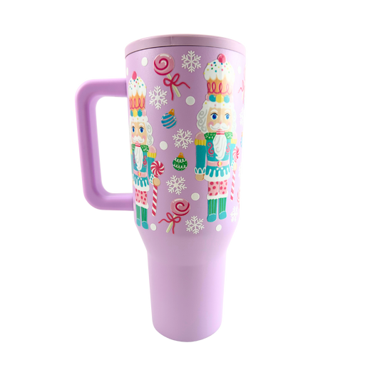 Pastel Nutcracker No Spill 40oz Tumbler