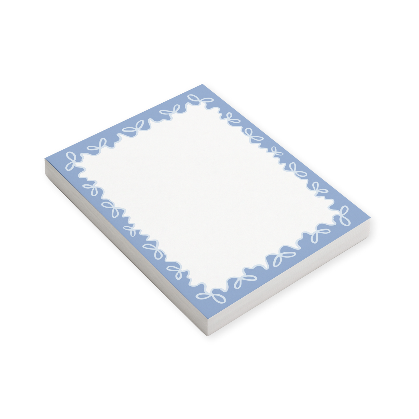 Blue Bow Notepad