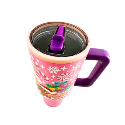 Gingerbread House No Spill 40oz Tumbler