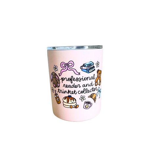 Professional Reader & Trinket Collector – 10 oz Stainless Lowball Cup