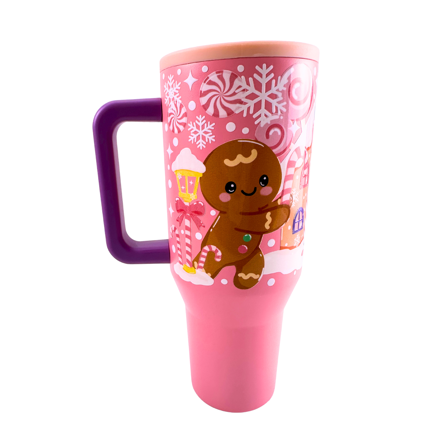 Gingerbread House No Spill 40oz Tumbler