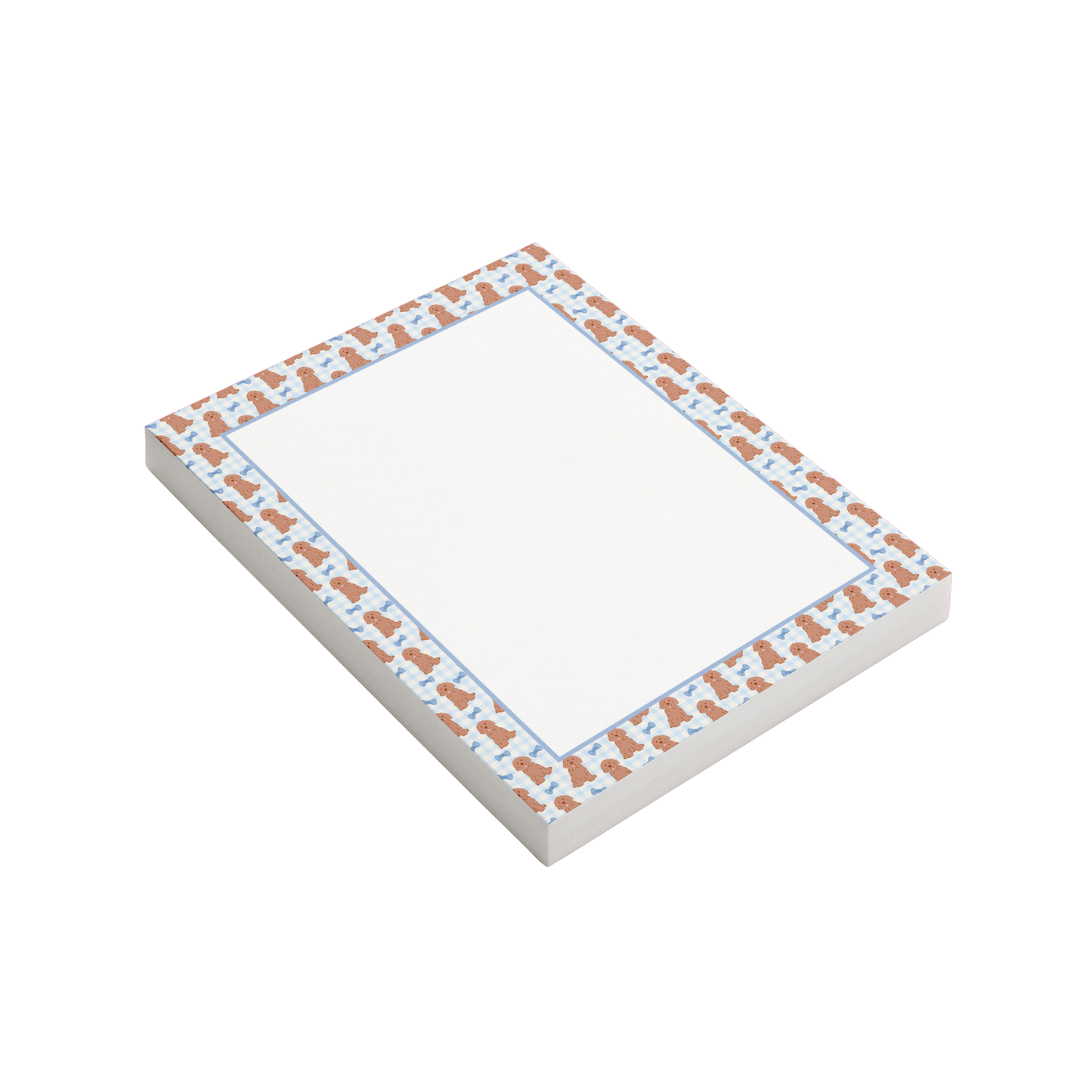 Blue Golden Doodles Notepad