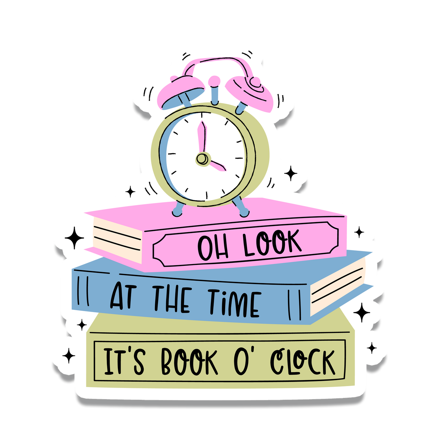 It’s Book ‘O Clock Sticker