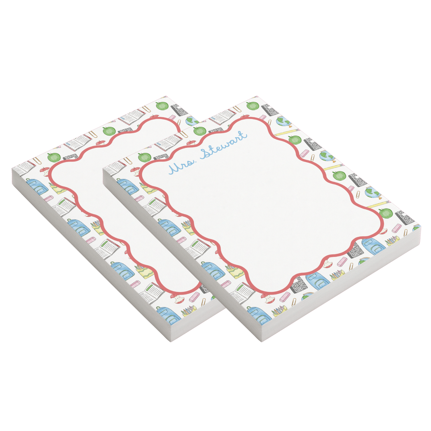 School Supplies Notepad