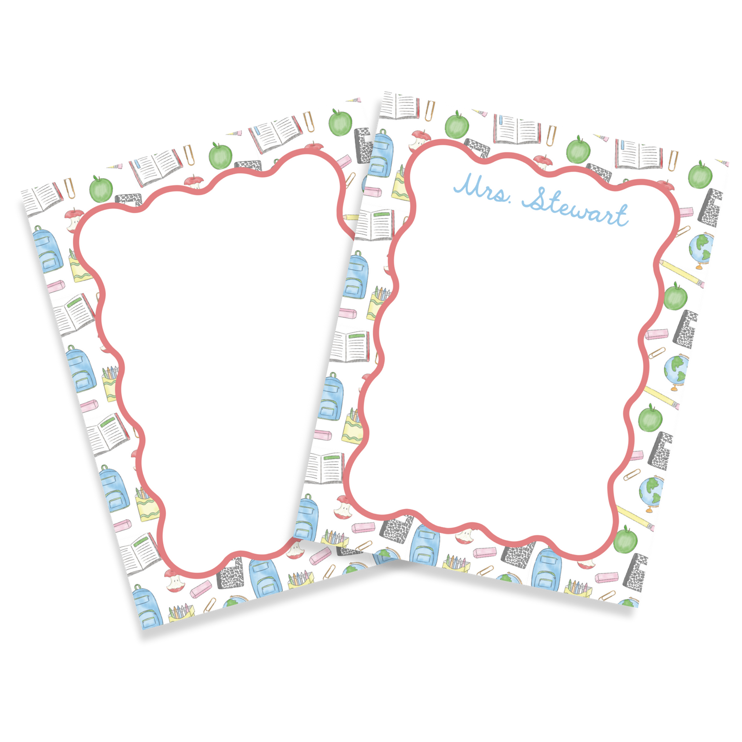 School Supplies Notepad