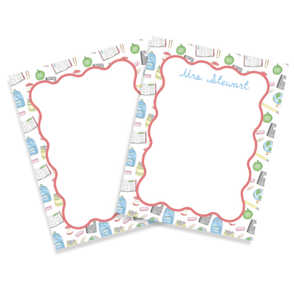 School Supplies Notepad
