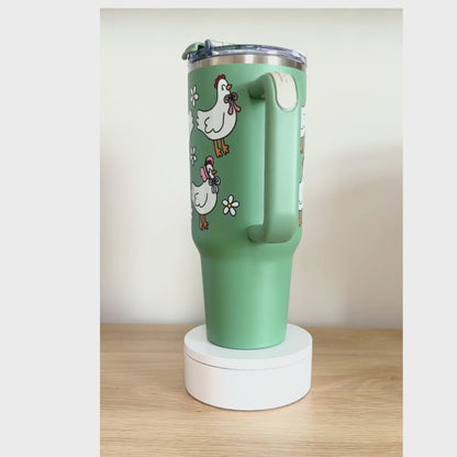 Spring Chickens – 40 oz Stainless Steel Tumbler