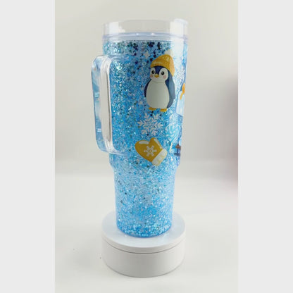 Snowy Friends Snowglobe Tumbler 40oz