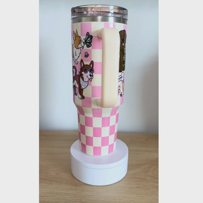 Spring Pups – 40 oz Stainless Steel Tumbler