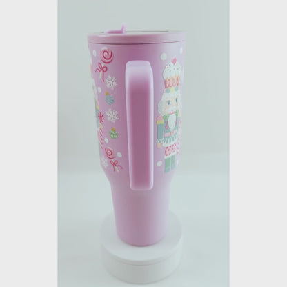 Pastel Nutcracker No Spill 40oz Tumbler